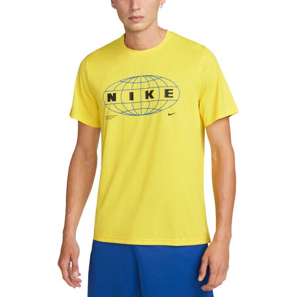 Nike M NP DF HPR DRY TOP SS GFX 1,YELLOW